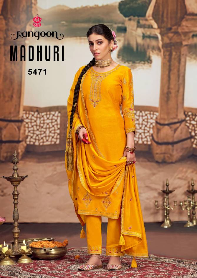 Madhuri By Rangoon Silk Designer Kurti With Bottom Dupatta Wholesale Price In Surat